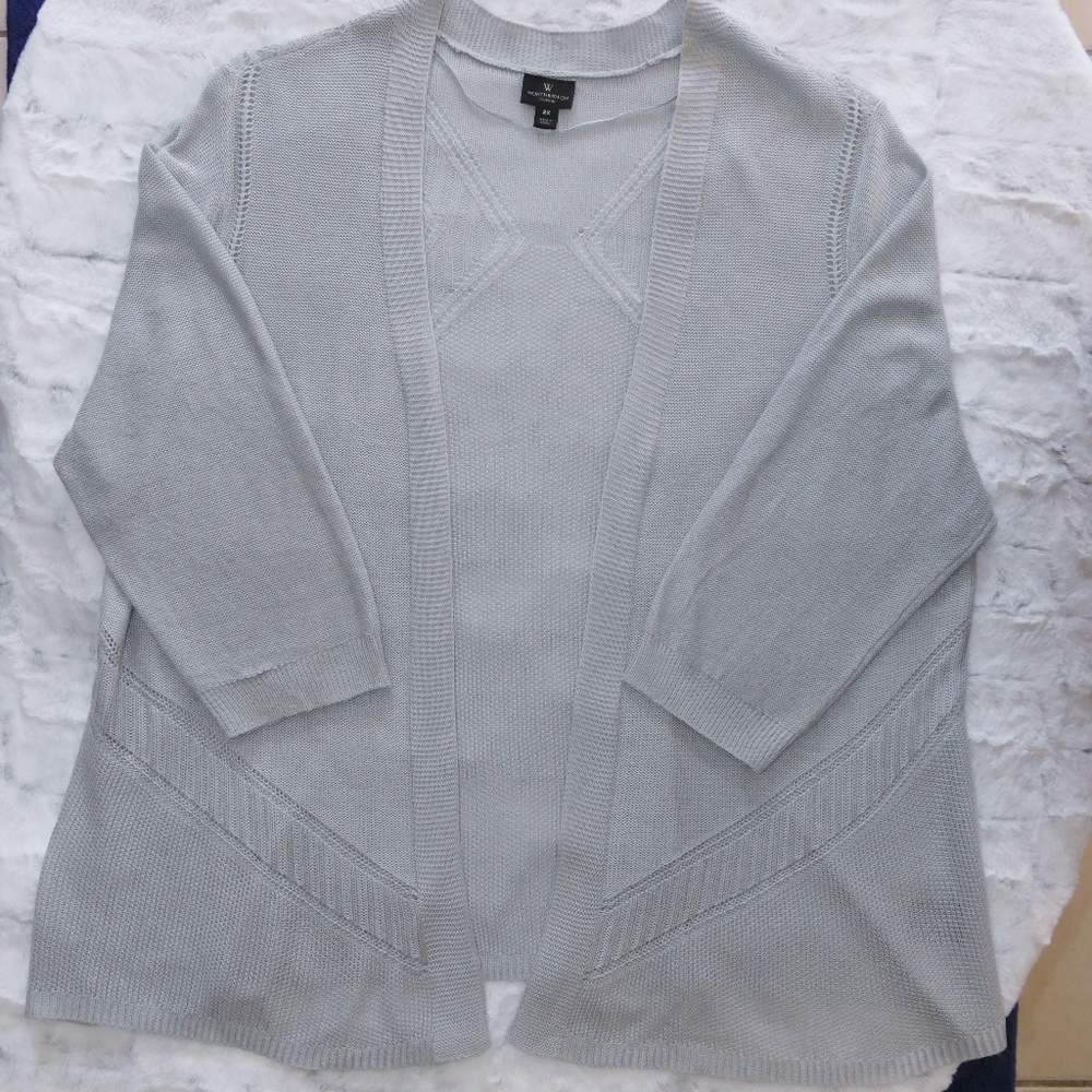 WORTHINGTON WOMAN PLUS SIZE KNIT CARDIGAN